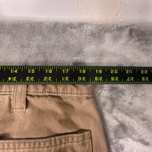 Distressed Carhartt Relaxed Fit Washed Twill Khaki Pants B324-DKH Size 38X32 - Picture 6 of 7
